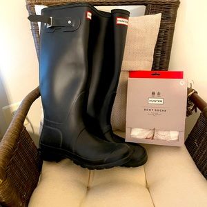 Black Hunter Boots size 9.